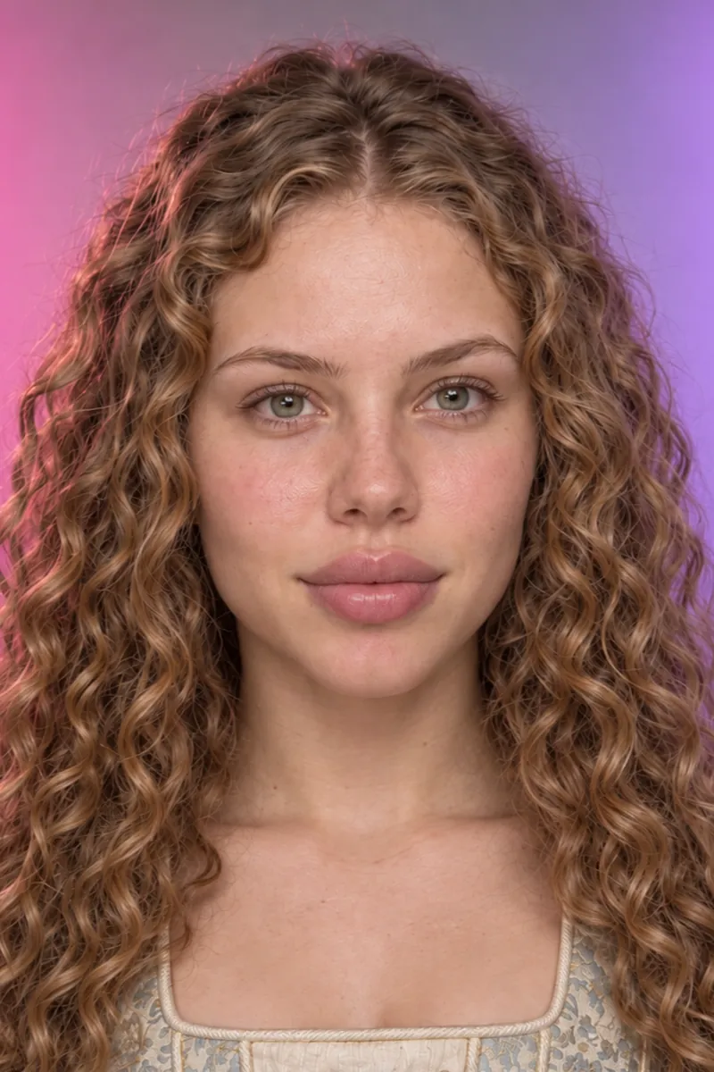 Poppy vorher mit langem Haar