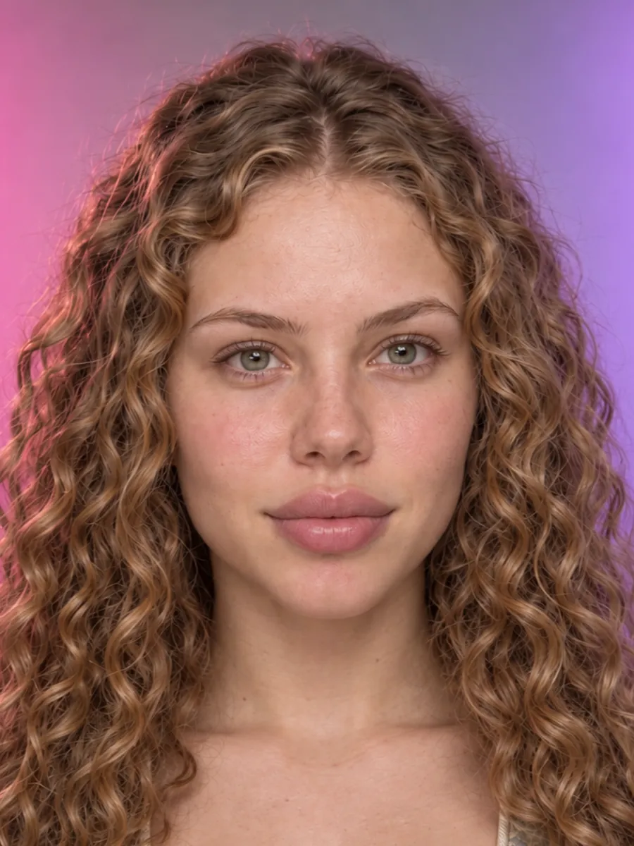 Poppy vorher mit langem Haar