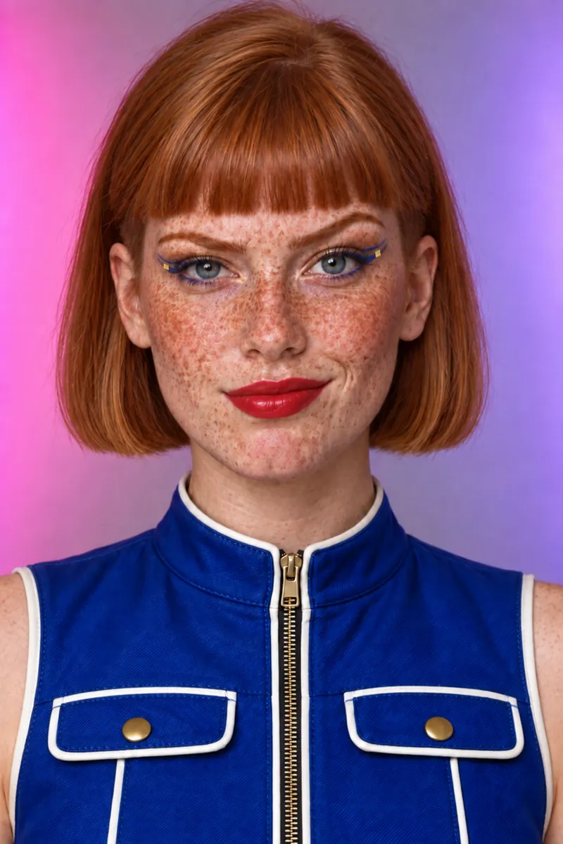 Freja, Fahrradkurierin: neuer Look – kurzer Bob auf Kieferhöhe