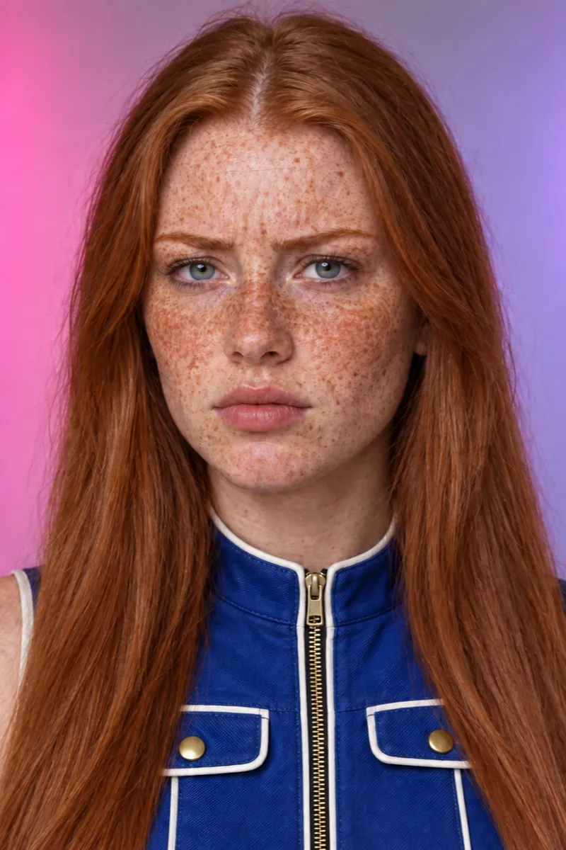 Freja vorher mit langem Haar