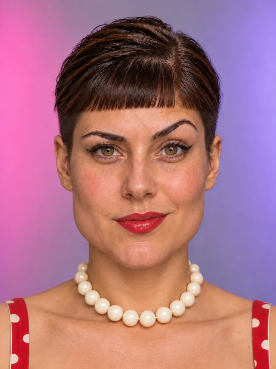 Sierra nachher: Pixie mit freiem Nacken