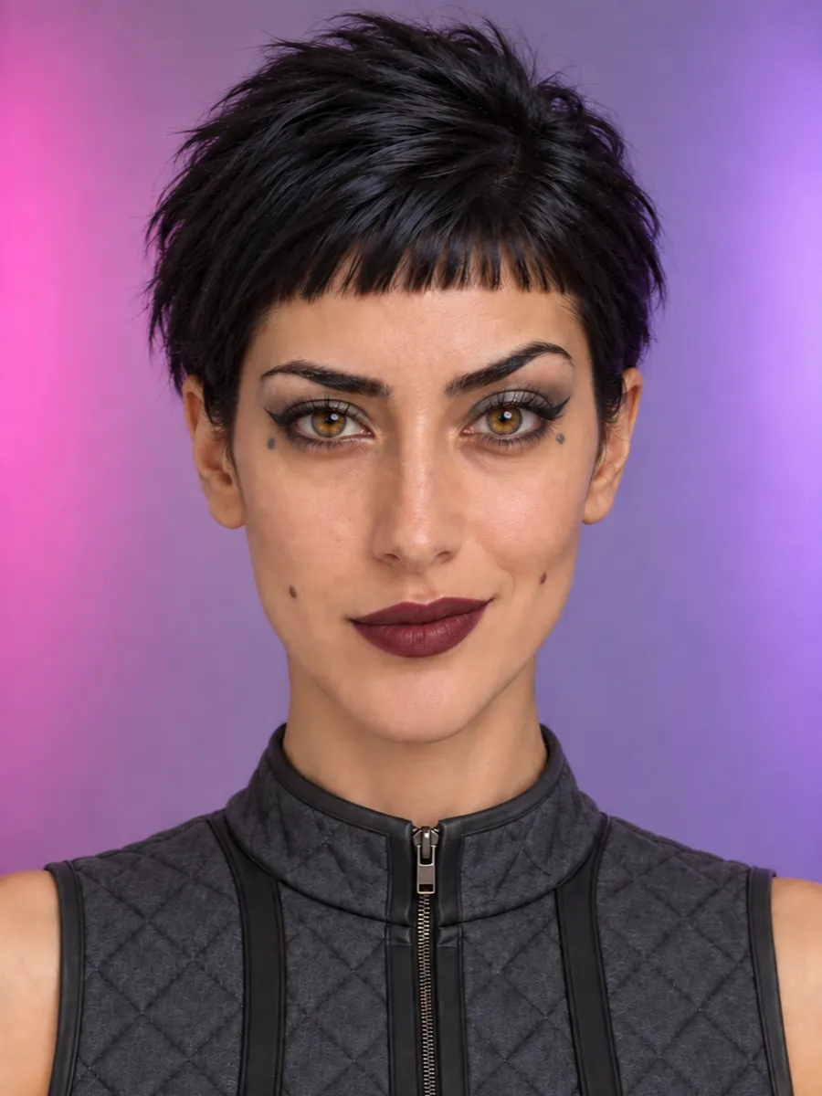 Wren nachher: Pixie mit freiem Nacken
