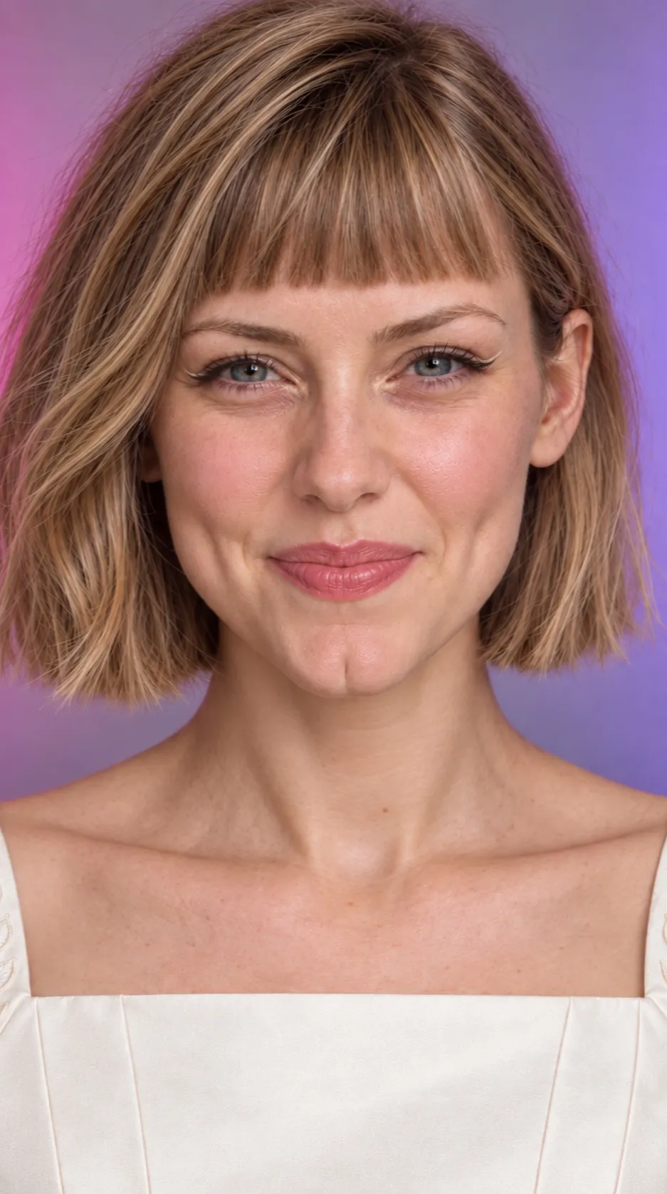 Clara: Lächelnd mit dem neuen Schnitt