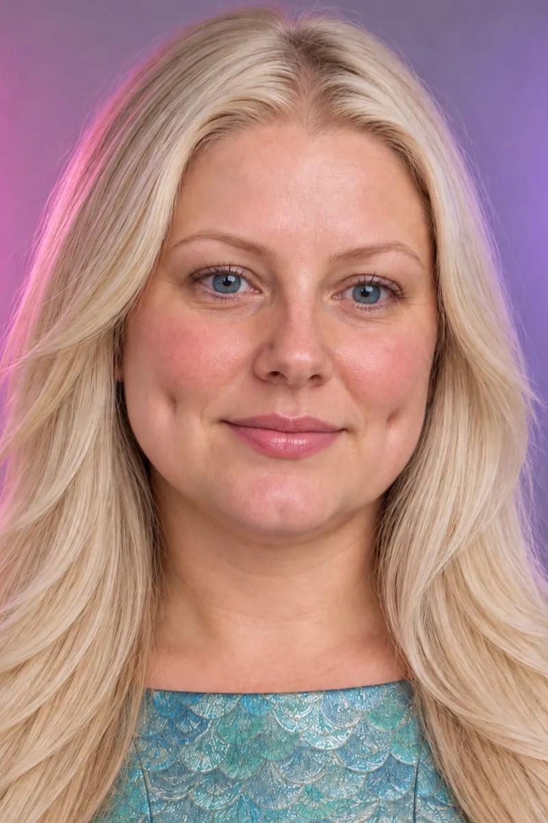 Ingrid vorher mit langem Haar