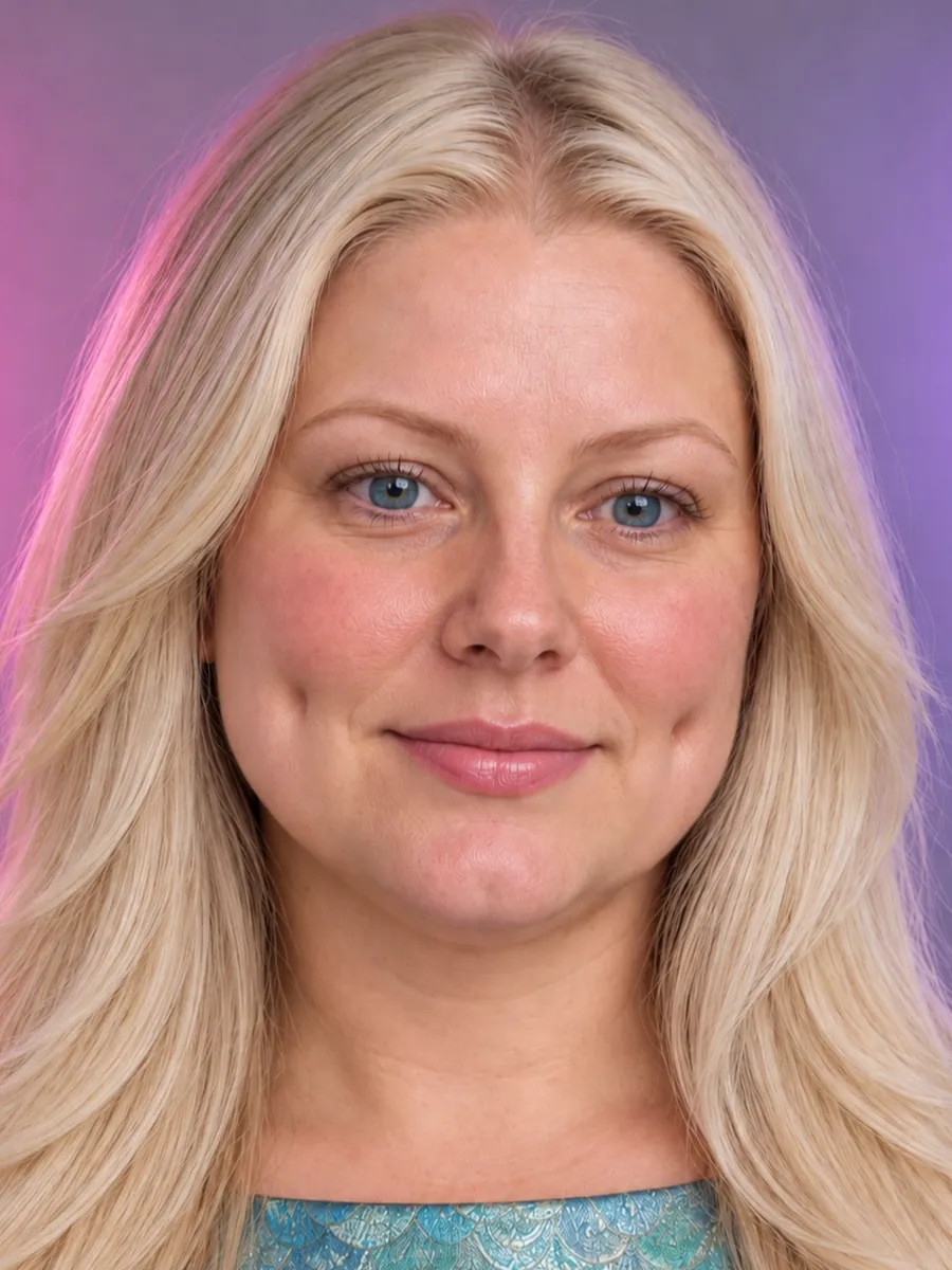 Ingrid vorher mit langem Haar