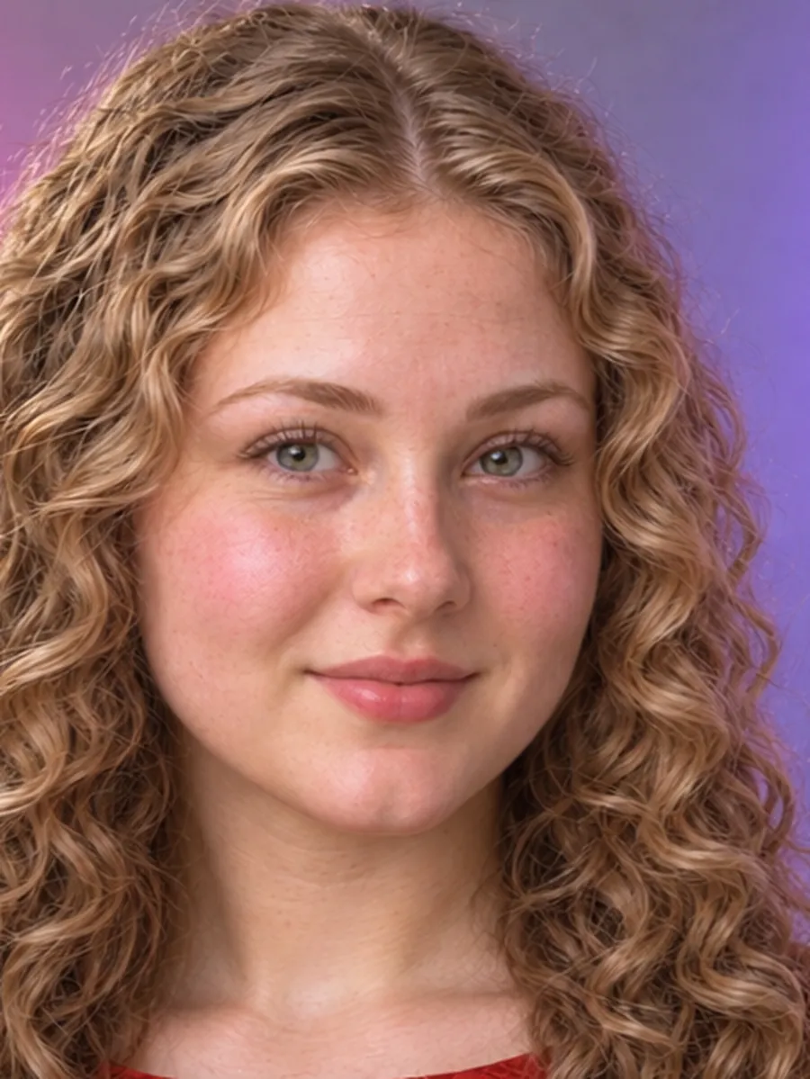 Liv vorher mit langem Haar