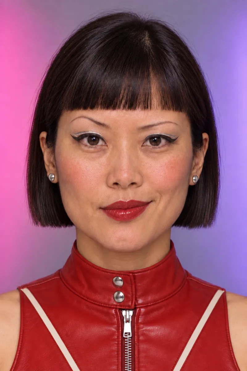 Mei, Dirigentin: neuer Look – sehr kurzer Bob auf Ohrhöhe