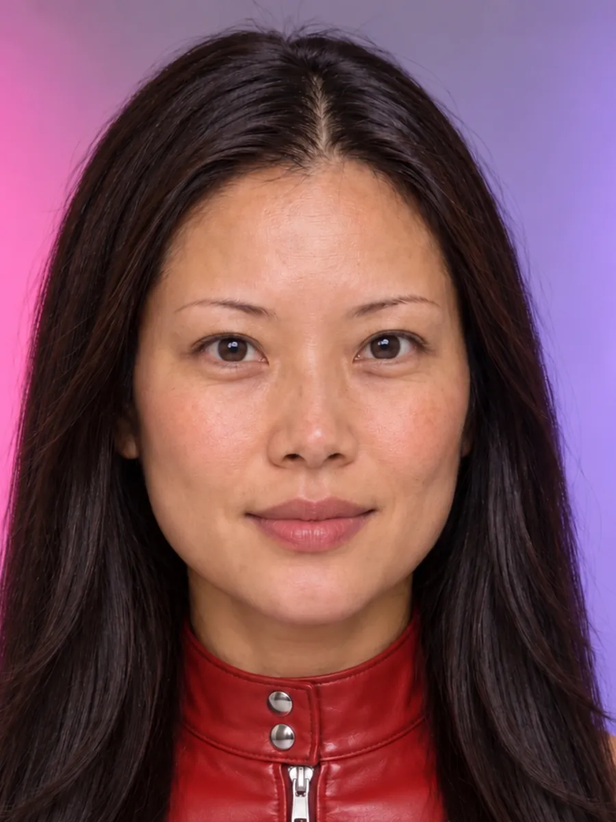 Mei vorher mit langem Haar