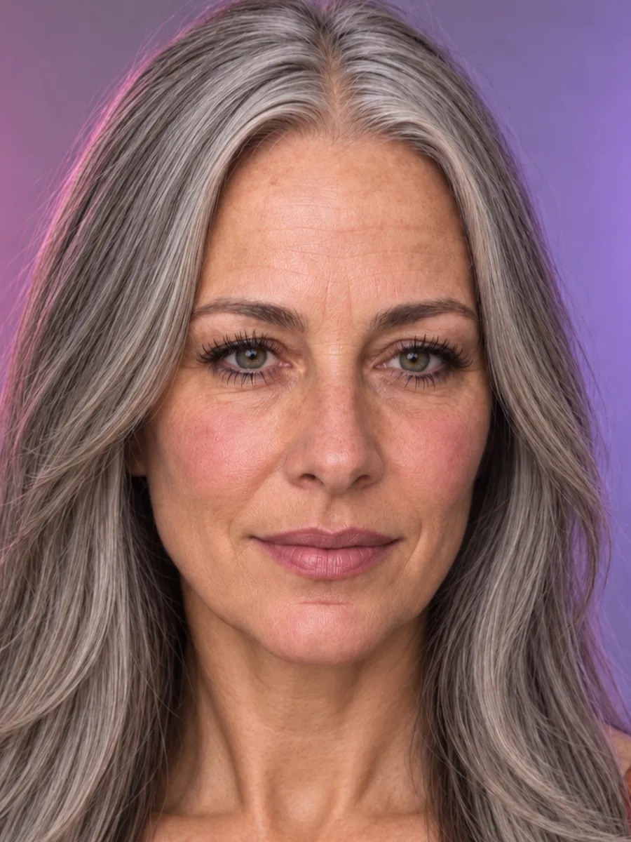 Hedda vorher mit langem Haar