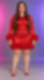 Verdeckte Vorschau: Bonus-Outfit: Federsaum-Kleid