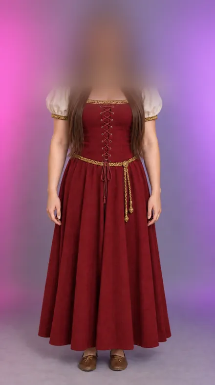 Mallory, Mittelalterkleid, KI-generiert