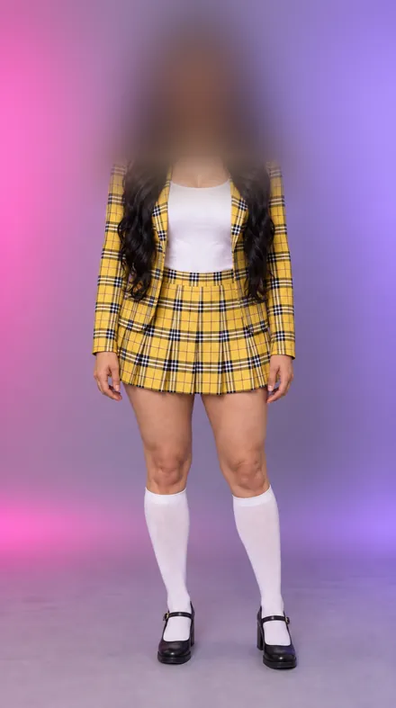 Sorcha, Plaid-Look der 90er, KI-generiert
