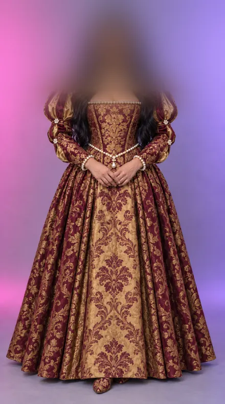 Sorcha, Renaissancekleid, KI-generiert