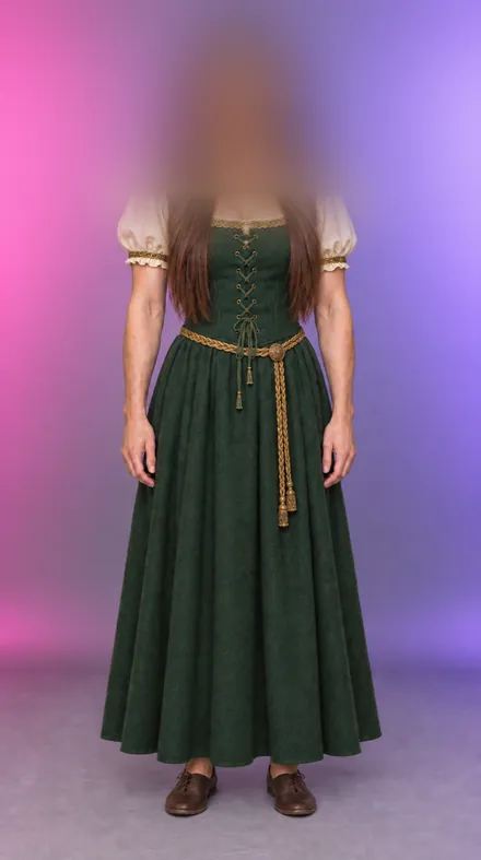 Deirdre, Mittelalterkleid, KI-generiert