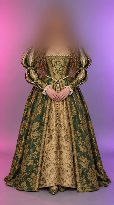 Poppy, Renaissancekleid, KI-generiert