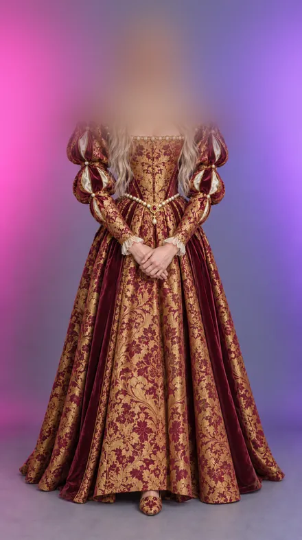 Nell, Renaissancekleid, KI-generiert