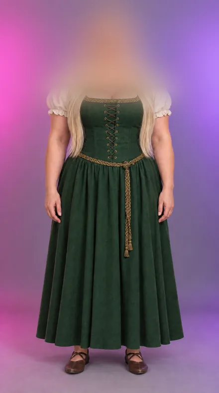 Ingrid, Mittelalterkleid, KI-generiert