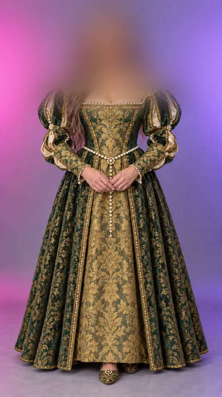 Rosalind, Renaissancekleid, KI-generiert