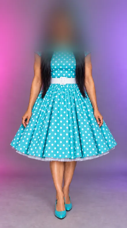 Priya, Pin-up der 50er, KI-generiert