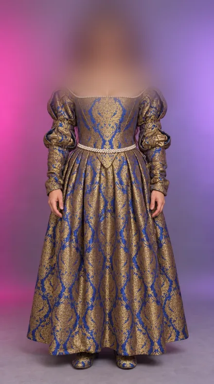 Beatrix, Renaissancekleid, KI-generiert