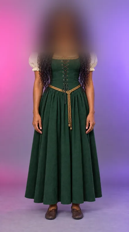 Adaeze, Mittelalterkleid, KI-generiert