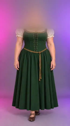 Ingrid nachher: dasselbe Outfit mit kurzem Haar, Kopf verwischt, KI-generiert